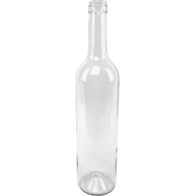 Fľaša na alkohol sklo 500ml, SLIVOVICA hranatá, uzáver na závit Kláštorná KLC