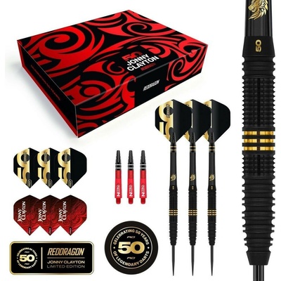 steel Red Dragon 50 Years Player Edition Jonny Clayton 22g 90% wolfram
