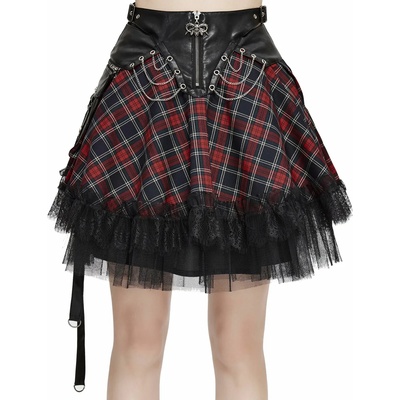 Devil fashion дамска пола DEVIL FASHION - Noise Annoys плисе Punk- SKT110
