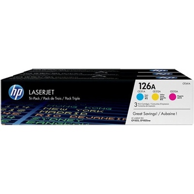 HP Комбо пакет оригинални HP CMY номер 126A за LaserJet Pro 100 M175|CP1025|M275 3x1K "CF341A (CF341A)