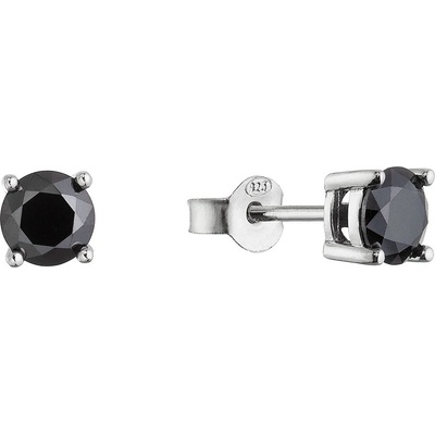 Evolution Group Stříbrné náušnice LUNA 11M00009 moissanite