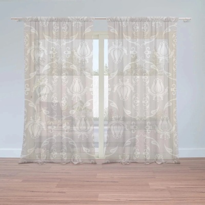 Sablio Záclony Krémová noblesa: 2ks 150x250cm