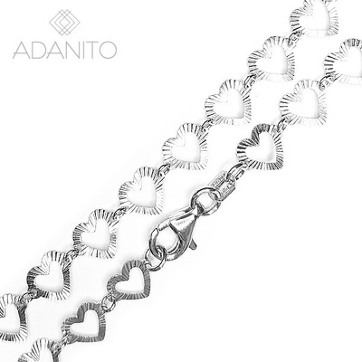 Adanito Strieborná retiazka srdiečka SSRK014726