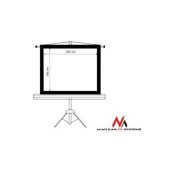 Maclean MC-595 100 4: 3 200x150 projection screen on stand