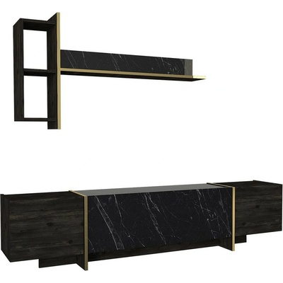 Obývací stěna Veyron Black and Gold