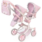 De Cuevas Toys 90875 Сгъваема количка за кукли близнаци с чанта Sophie 2025 - 91 см (6-90875)
