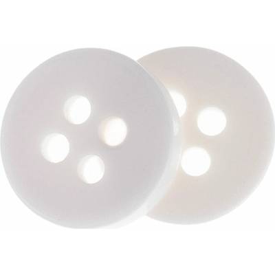 Bellatex Knoflík - sada 6 ks Bílá 366285CH - 10 mm, (průměr)