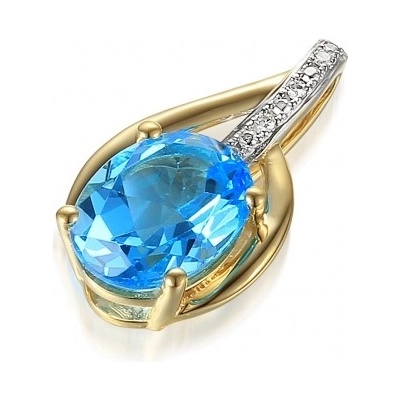 Gems přívěsek Monroe kombinované zlato s brilianty a modrým topazem 585 38 2 4526.2ZB0.0.00.HSI.603.25