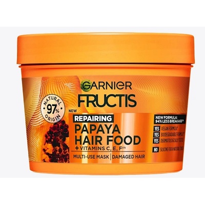 Garnier Fructis Hair Food Papaya - маска 3-в-1, 390 мл (137492)