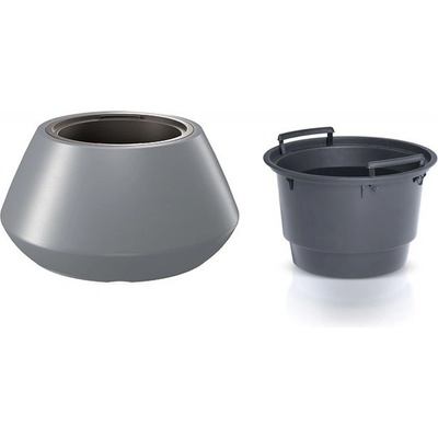 Prosperplast HEOS Kvetináč s vkladom 58,2cm, svetlo sivý DMHET600