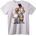NOONEBRAND Тениска Boss Life мишки баскетбол - M, White