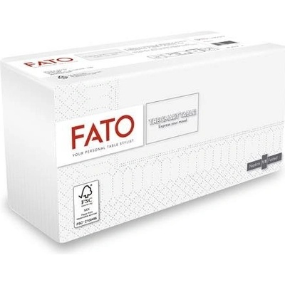 FATO Servítky 1 8 ohyb 33x33cm Smart Table biele