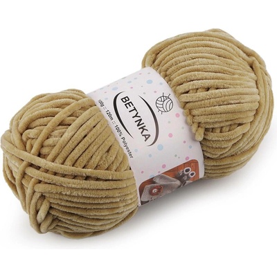 Pletací žinylková příze Betynka 100 g Varianta: 4 (317) béžová tm., Balení: 1 ks 59481/152966/275080