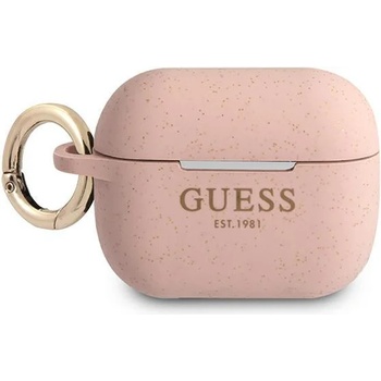 Guess Калъф Guess GUAPSGGEP Glitter за Apple AirPods Pro, розов/силикон (GUE001396)