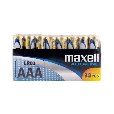 Алкални батерии MAXELL LR03 1, 5V AAA 32 бр. pack (ML-BA-LR03-32PK)