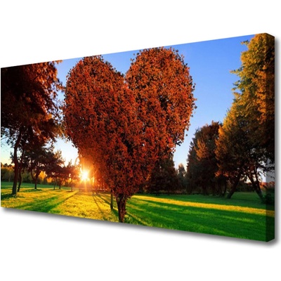 Obraz Canvas Strom srdce přírdoa 100x50 cm