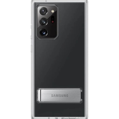 Samsung Clear Standing Cover EF-JN985CTEGEU - оригинален удароустойчив хибриден кейс с поставка за Samsung Galaxy Note 20 Ultra (прозрачен)