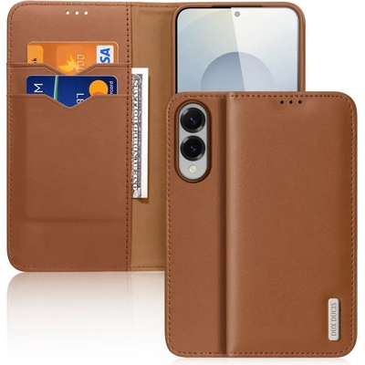 Dux Ducis Калъф Dux Ducis Hivo за Samsung Galaxy S25 Edge с флип и RFID защита - кафяв (6971824157857)