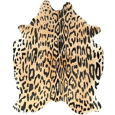 Dekorační kožešina Jaguar, pravá hovězí kůže, 3– 4 m², béžovočerná FK11001311SAJ