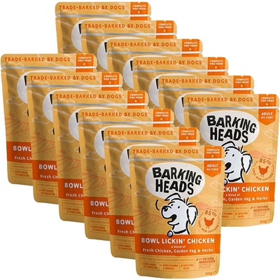 Barking Heads & Meowing Heads Bowl Lickin’ Chicken GRAIN FREE 12 x 300 г