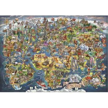 Anatolian - Puzzle Wonderful world map 3000 - 3 000 piese