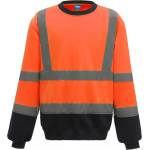 Yoko HI-VIS HVJ510 / Унисекс светлоотразителен суитшърт - HV оранжев/тъмносин M (79J510zw402)