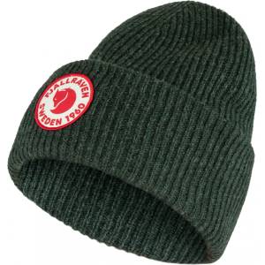 Fjällräven Зимна шапка (beanie) Fjällräven 1960 Logo Hat Beanie - Deep Forest - размер One Size (204-6599-0511)