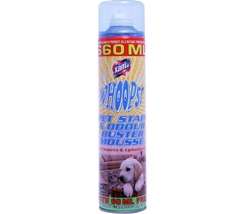 Xanto Whoops pěnový odstaňovač skvrn a pachu od zvířat 660 ml