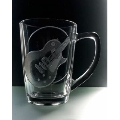 DaMirs Hrnek skleněný - kytara Les Paul (250ml)