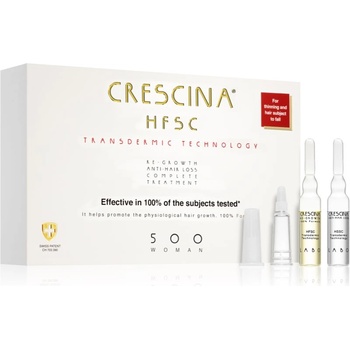 Crescina Transdermic 500 Re-Growth and Anti-Hair Loss грижа за растеж на косата против косопад за жени 20x3, 5ml