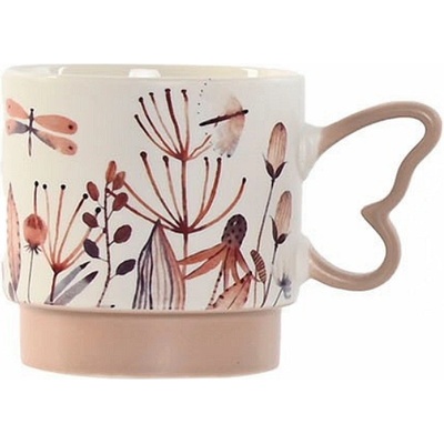 Item international Порцеланова чаша с цветя 350мл, 9х7.3х8.8см (2030)