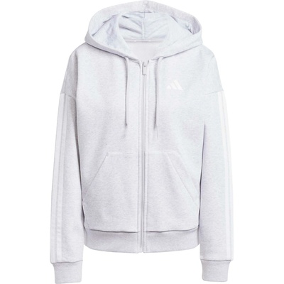 adidas 3 Stripes FL FZ HD W sivá biela