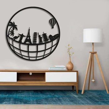 Decono Метална Декорация Световни Символи