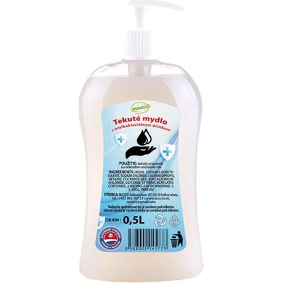 Nuccco tekuté mydlo s antibakteriálnym účinkom 500 ml