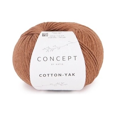 COTTON-YAK Katia Farby COTTON-YAK: 133 medená hnedá - VÝPREDAJ