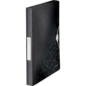 Leitz Wow Jumbo PP черна гумена папка (46290095)