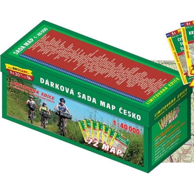 Dárková sada map Česko 1:40.000 Turistická mapa