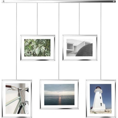 Umbra závěsné fotorámečky Exhibit | stříbrná