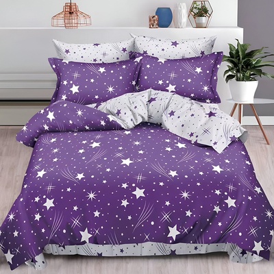 EmonaMall Двулицево спално бельо EmonaMall, 6 части - Модел S18922 (S18922-66666d)