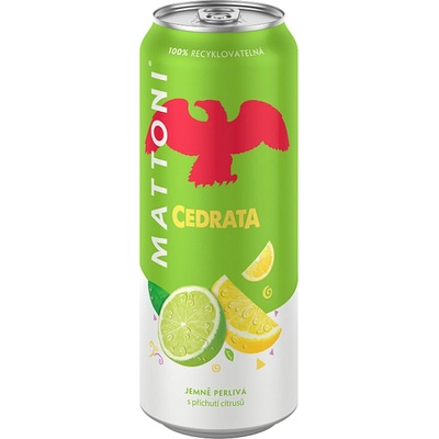 Mattoni Cedrata s příchutí citrusů jemně perlivá 0,5 l