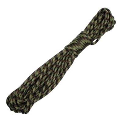 Lanko/lano nylonové 5mm 15m - woodland
