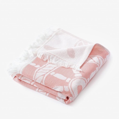 Goldea plážová osuška kormidla na růžovém 90 x 160 cm