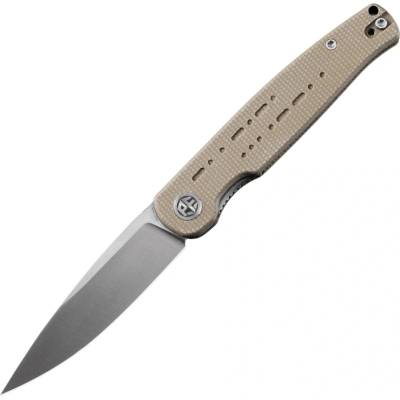 Petrified Fish PFE07 Morse Satin 154CM khaki Micarta PFE07KMS