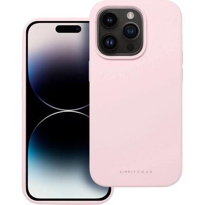 Roar Силиконов Калъф за iPhone 14 Pro Max, Roar Cloud-Skin Case, Розов (5903396249853)