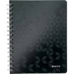 Leitz Спирална тетрадка с линийка LEITZ Wow A/5 80 страници черна 46390095 (46390095)