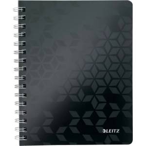 Leitz Спирална тетрадка с линийка LEITZ Wow A/5 80 страници черна 46390095 (46390095)