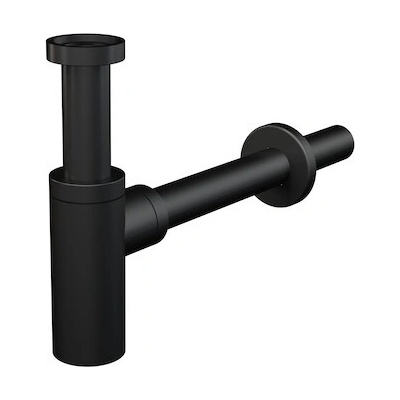 AlcaPlast umývadlový sifón Design 5/4" x 320mm, DN32 matný čierny,A400BLACK