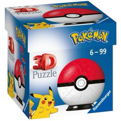 Ravensburger 3D пъзел Pokémon Pokéballs: Класически, 54 части, Многоцветен (4005556112562) (4005556112562)