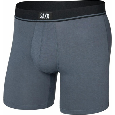 Saxx pánské boxerky Non-Stop Stretch Cotton Boxer Brief Fly deep navy