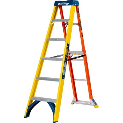 WERNER Многофункционална стълба от фибростъкло Werner AdjustaStep PRO 6 (08075074)